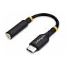StarTech.com USB-C Audio Adapter to 3.5mm TRRS Jack, Headphone Aux Dongle - Adapter USB-C auf Klinkenstecker - 24 pin USB-C männlich zu 4-poliger Mini-Stecker weiblich - 12.7 cm - Schwarz