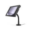 Compulocks Galaxy Tab S9+ / S9FE+ 12.4" Apex Enclosure Flex Arm Mount Black - Aufstellung - für Tablett - flex arm mount - verriegelbar - Metallrahmen - Schwarz - Bildschirmgröße: 31.5 cm (12.4") - für Samsung Galaxy Tab S9 FE+, Tab S9+