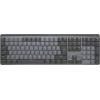 Logitech Master Series MX Mechanical - Tastatur - hinterleuchtet - kabellos - Bluetooth LE - QWERTY - US International - Tastenschalter: Linear - Graphite