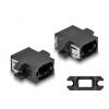 Delock LWL Kupplung MPO Buchse zu MPO Buchse schwarz