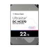 WD Ultrastar DC HC570 - Festplatte - verschlüsselt - 22 TB - intern - 3.5" (8.9 cm) - SAS 12Gb / s - 7200 rpm - Puffer: 512 MB - Self-Encrypting Drive (SED)