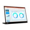 Lenovo ThinkVision M14d - LED-Monitor - 35.6 cm (14") - tragbar - 2240 x 1400 @ 60 Hz - IPS - 375 cd / m² - 1500:1 - 6 ms - 2xUSB-C - Raven Black - Campus