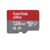 SanDisk Ultra - Flash-Speicherkarte (microSDXC-an-SD-Adapter inbegriffen) - 128 GB - A1 / UHS-I U1 / Class10 - microSDXC UHS-I