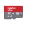 SanDisk Ultra - Flash-Speicherkarte (microSDXC-an-SD-Adapter inbegriffen) - 512 GB - A1 / UHS Class 1 / Class10 - microSDXC UHS-I