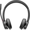 Poly Voyager 4320 - Voyager 4300 series - Headset - On-Ear - Bluetooth - kabellos, kabelgebunden - USB-C - Schwarz - Zertifiziert für Microsoft Teams, Zoom Certified - Replaces Poly SKU 218478-01