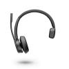 Poly Voyager 4310 - Headset - On-Ear - Bluetooth - kabellos, kabelgebunden - USB-A - Schwarz - Zertifiziert für Microsoft Teams - Replaces Poly SKU 218471-02