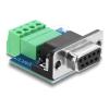 Delock - Serieller Adapter - DB-9 (W) zu 4-poliger Anschlussblock - 120 Ohm Widerstand