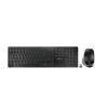 CHERRY DW 9500 SLIM - Tastatur-und-Maus-Set - kabellos - 2.4 GHz, Bluetooth 4.0 - Deutsch - Tastenschalter: CHERRY SX - Grau, Schwarz - plastikfreie Verpackung