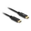 Delock - USB-Kabel - 24 pin USB-C (M) zu 24 pin USB-C (M) - 5 A - 15 cm - Schwarz