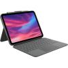 Logitech Combo Touch - Tastatur und Foliohülle - mit Trackpad - hintergrundbeleuchtet - Apple Smart connector - QWERTY - GB - Oxford Gray - für Apple 10.9-inch iPad (10. Generation)