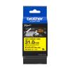 Brother HSe-661E - Schwarz auf Gelb - Rolle (3,1 cm x 1,5 m) 1 Kassette(n) Hängeverpackung - Schrumpfschlauch-Band