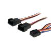StarTech.com Y-Kabel für Lüfter 30cm - 4 Pin PWM Splitter Kabel - Strom Verteilerkabel - 1 x Molex Lüfter (Buchse) auf 2 x Molex (Stecker) - Netzsplitter für Lüfter - 4-polig PWM (W) zu 4-polig PWM (M) - 31 cm - für P / N: FAN1156PWM, FAN12025PWM, FAN8