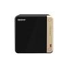 QNAP TS-464 - NAS-Server - 4 Schächte - SATA 6Gb / s - RAID 0, 1, 5, 6, 10, JBOD - RAM 8 GB - 2.5 Gigabit Ethernet - iSCSI Support