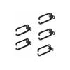 StarTech.com 5-Pack 1U Vertical Cable Management D-Ring Hooks, Cable Manager For 19" Server Racks / Cabinets, Network Rack Wire Organizers, Cable Guide Rings - Kabelmanagementring (vertikal) - Schwarz - 1U (Packung mit 5)
