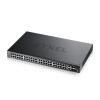 Zyxel XGS2220 Series XGS2220-54 - Switch - L3-Zugang, NebulaFLEX Cloud - managed - 48 x Gigabit Ethernet + 6 x 10 Gigabit (Uplink) - Desktop, an Rack montierbar