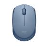 Logitech M171 - Maus - rechts- und linkshändig - optisch - 3 Tasten - kabellos - 2.4 GHz - kabelloser Empfänger (USB) - blau / grau
