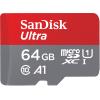 SanDisk Ultra - Flash-Speicherkarte (microSDXC-an-SD-Adapter inbegriffen) - 64 GB - A1 / UHS-I U1 / Class10 - microSDXC UHS-I