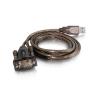 C2G 5ft USB to Serial Cable - USB to DB9 Serial RS232 Cable - M / M - Serieller Adapter - USB - RS-232 - Schwarz