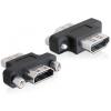Delock - HDMI Kupplung - HDMI weiblich zu HDMI weiblich - 180° drehbarer Stecker
