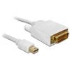 Delock Kabel mini DisplayPort Stecker zu DVI 24+1 Stecker 5 m