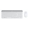 Logitech Slim Wireless Combo MK470 - Tastatur-und-Maus-Set - kabellos - 2.4 GHz - QWERTZ - Deutsch - Off-White