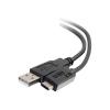 C2G 4m USB 2.0 USB Type C to USB A Cable M / M - USB C Cable Black - USB-Kabel - USB (M) zu 24 pin USB-C (M) - USB 2.0 - 4 m - geformt - Schwarz