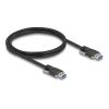 Delock USB 5 Gbps Kabel Typ-A Stecker zu Typ-A Stecker mit Schraubenabstand 19 mm / M3 Schrauben 1 m schwarz