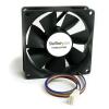 StarTech.com 80x25mm Computer Gehäuselüfter / PWM Cooling Fan - Lüfter für Computer Gehäuse mit 4-Pin Molex - Gehäuselüfter - 80 mm - Schwarz