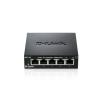 Switch / D-Link DES-105 / E / unmanaged / 5x 10 / 100TX / IEEE 802.3x Flow-Control / IEEE 802.3az EEE kompatibel / ohne Lüfter / schwarzes Metallgehäuse / Kensington Sicherheits-Slot / ext. Netzteil