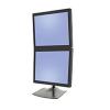 Ergotron DS100 2fach MonitorStand vertikal LCDGröße <61cm Belastbarkeit <10.4kg Neigung 180° Schwenk. 180° Drehung 360°P / L VESA MISD