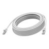 5 m CAT6 Kabel - RJ45 (m) zu RJ45 (m) - STP geschirmtes verdrilltes Paar - CAT 6a - 10 Gbps - 24 AWG - mit Knickschutz - weiß