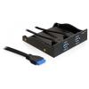 Delock USB 3.0 Front Panel 2-Port - Anschlüsse am vorderen Bedienfeld des Speicherschachts - USB 3.0 x 2