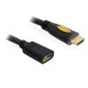 Delock High Speed HDMI with Ethernet - HDMI-Verlängerungskabel mit Ethernet - HDMI männlich zu HDMI weiblich - 3 m - Schwarz