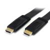 StarTech.com Flaches High-Speed-HDMI-Kabel mit Ethernet 5m - Ultra HD 4k x 2k HDMI Kabel mit vergoldeten Kontakten - HDMI Videokabel - HDMI-Kabel mit Ethernet - HDMI männlich zu HDMI männlich - 5 m - abgeschirmt - Schwarz