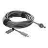 Delock - Stromkabel - USB-C (M) zu Gleichstromstecker 5,5 x 2,1 mm (M) - 20 V - 5 A - 5 m - Grau