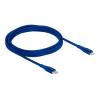 Delock Daten- und Ladekabel USB Type-C zu Lightning für iPhone , iPad und iPod blau 2 m MFi