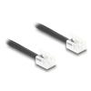 Delock - Telefonkabel - RJ-11 (M) zu RJ-11 (M) - 5 m - gewickelt - Schwarz