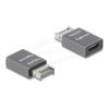 Delock - USB-Adapter - 20-poliger USB Typ E (M) Taste A zu USB-C (W) - 20 V - 3 A - bis zu 10 Gbps Datentransferrate - Grau