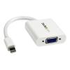 StarTech.com Mini DisplayPort to VGA Adapter - White - 1080p - Thunderbolt to VGA Monitor Adapter - Mini DP to VGA Converter (MDP2VGAW) - Videokonverter - VGA - DisplayPort - weiß