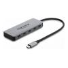 Delock - Hub - 10 Gbps, 4K, mit PD 3.0 100 W - 2 x USB-C 3.2 Gen 2 + 2 x USB-C + 1 x USB-C (Spannungsversorgung) - Desktop