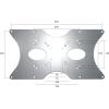 NewStar  VESA Adapterplatte - VESA 75 / 100 - 200x100, 200x200, 400x200