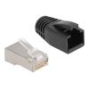 Delock RJ50 Modularer Stecker Cat.5e mit Knickschutztülle 25er Set