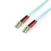 StarTech.com 2m Fiber Optic Cable - 10 Gb Aqua - Multimode Duplex 50 / 125 - LSZH - LC / LC - OM3 - LC to LC Fiber Patch Cable - Patch-Kabel - LC Multi-Mode (M) zu LC Multi-Mode (M) - 2 m - Glasfaser - Duplex - 50 / 125 Mikrometer - Aquamarin - für P / N: