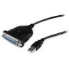 StarTech.com USB auf Parallel Adapter Kabel 1,8m - Centronics / DB25 / IEEE1284 Druckerkabel zu USB - Stecker / Stecker - Parallel-Adapter - USB 2.0 - IEEE 1284