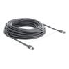 Delock - Patch-Kabel - RJ-45 (M) zu RJ-45 (M) - 15 m - 6 mm - CAT 6 - geformt - Grau