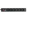 Eaton Protection Strip PS6TD - Überspannungsschutz - AC 220-250 V - 2500 Watt - Ausgangsanschlüsse: 6 - Schwarz