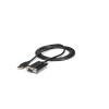 StarTech.com 1 Port USB Nullmodem RS232 Adapter Kabel - USB 2.0 auf Seriell DB9 mit FTDI Chipsatz - USB / 9 pol. Buchse - Serieller Adapter - USB 2.0 - RS-232 - Schwarz