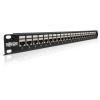 Eaton Tripp Lite Series 24-Port Shielded Cat6 Patch Panel Feed Through Rackmount RJ45 1URM TAA - Patch Panel - CAT 6e - STP - RJ-45 X 24 - Schwarz - 1U - 48.3 cm (19")