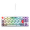 CHERRY XTRFY K4V2 - Retro Edition - Tastatur - RGB - 80% - TKL - Hintergrundbeleuchtung - USB - QWERTZ - Deutsch - Tastenschalter: CHERRY MX2A Red - Grau