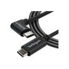 StarTech.com USB- C Kabel rechtsgewinkelt - St / St - 1m - USB 2.0 - USB Typ-C Kabel - 90 grad USB C - USB-C auf USB C - USB-C Ladekabel - USB-Kabel - USB-C (M) gerade zu USB-C (M) rechtwinklig - USB 2.0 - 1 m - Schwarz - für P / N: DKT30CHD